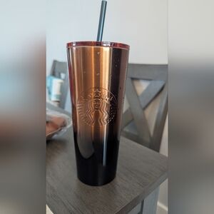 Starbucks Black and Gold Tumbler